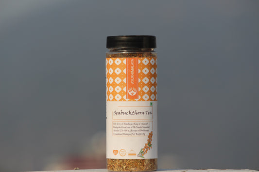 AyurHimalaya Sea Buckthorn Herbal Tea: A Sacred Sip from the Heart of the Himalayas