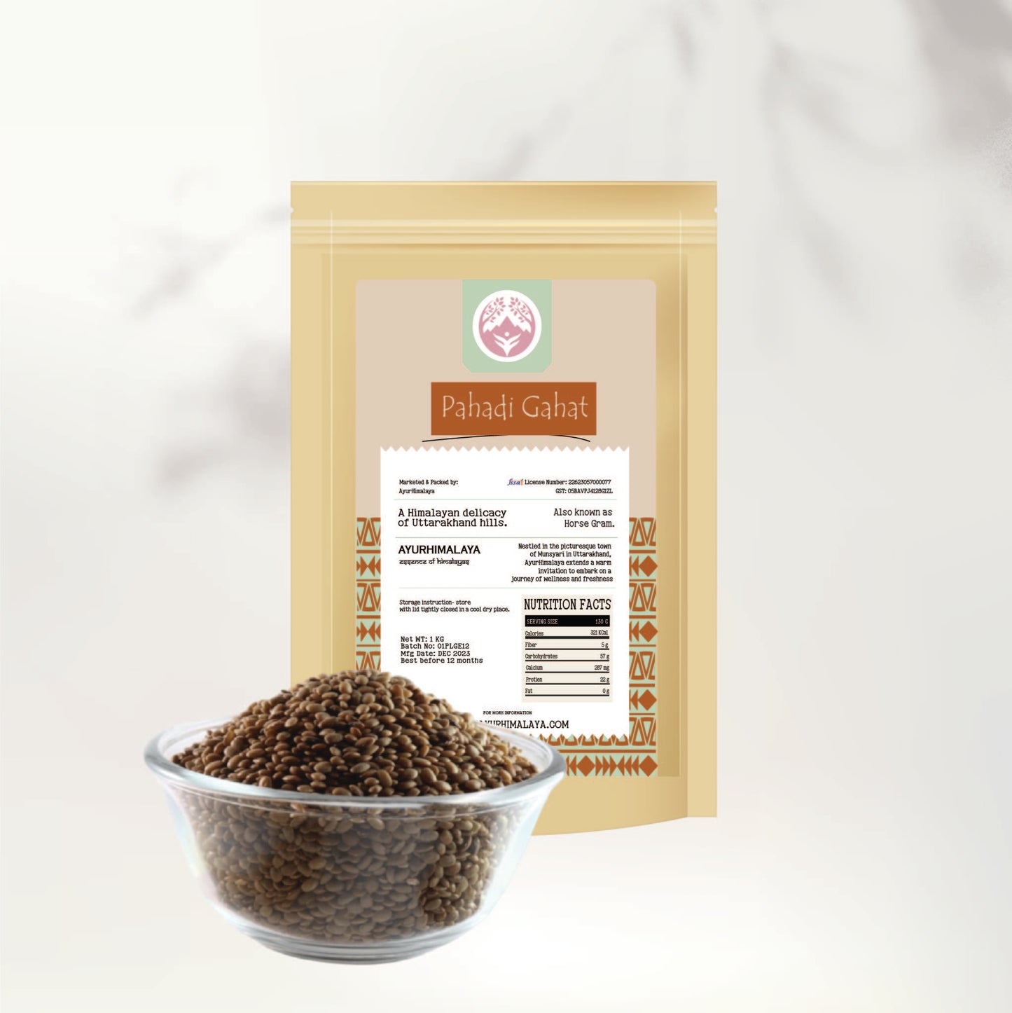 AyurHimalaya Pahadi Gahat (Horse Gram): Nutrient-Packed Wellness from the Heart of the Himalayas