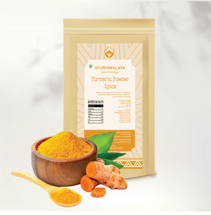 AyurHimalaya Himalayan Turmeric Powder: Golden Spice, Natural Goodness